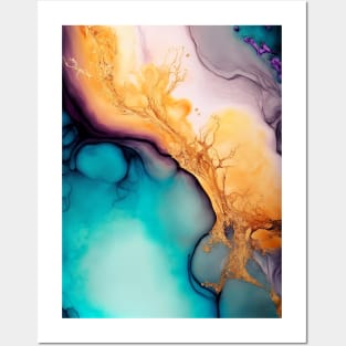 Sweet Splash - Abstract Alcohol Ink Resin Art Posters and Art